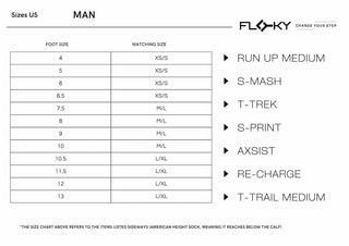 Floky S-MASH 3D Padel Sock White (Enhanced Stability & Support)